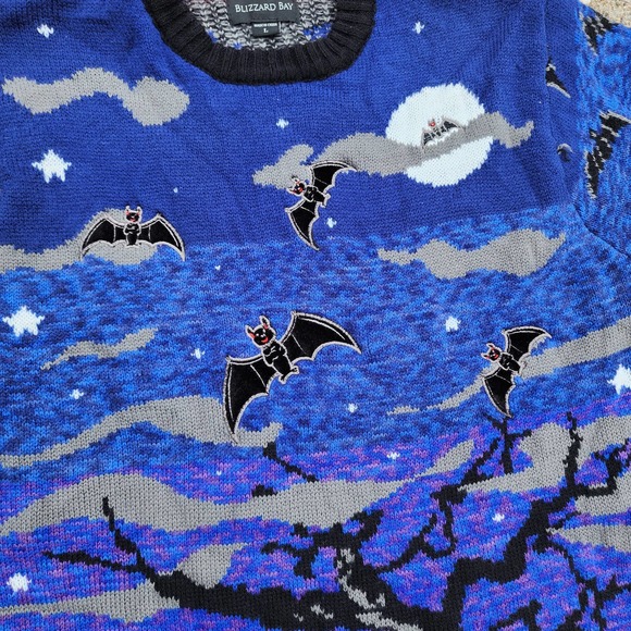 Vintage Knit Halloween Bat Sweater - Picture 6 of 9